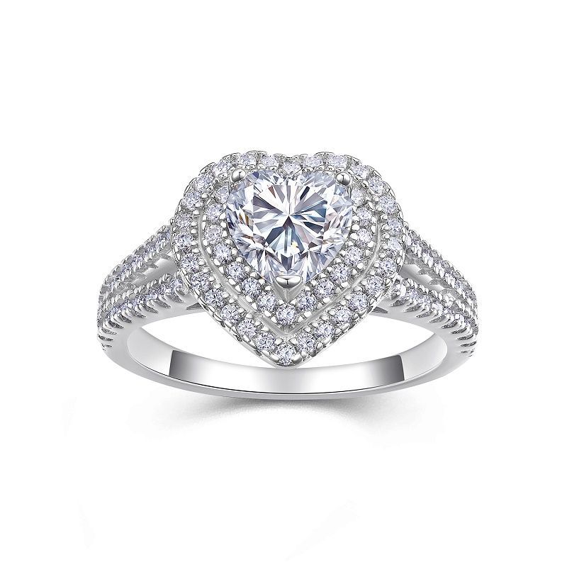 Couple Rings S925 Silver VVS1 Moissanite, Handcrafted Wedding Bands